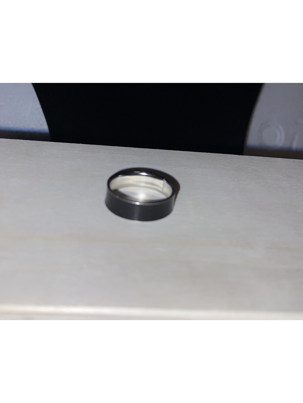 Ring  Black Stainless Steele Size 8
